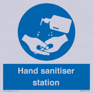 Hand sanitiser station